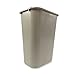 Rubbermaid Commercial Products Deskside Wastebasket/Trash Can, 10.25-Gallon/41-Quart, Beige, Plastic, Garbage Can for Home/Office, Fits Under Desk/Sink/Cabinet
