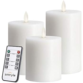 Amazon Com Smtyle Flameless Candles For Fireplace Candelabra Or