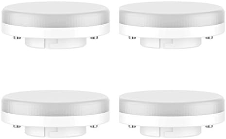 KINDEEP 4-Pack GX53 LED Bulb - 7W/550LM, 50W Incandescent Replacement, Daylight White 6000K, Non-Dimmable, 220-240V [Energy Class A+]