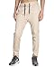 THE AWOKEN Men's Chino Jogger Pants Khaki Stretch Twill Slim Fit Sweatpants