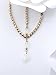 Jovono Boho Pearl Headchain Gold Bridal Wedding Headpiece Rhinestone Hair Chain Festival Costume Prom Hair Accessories for women and girls (Set E)
