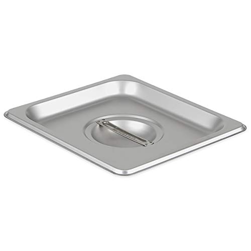 Update International STP-16CHC S/Steam Table Pan Cover, Sixth Size Notched, 18-8 Stainless Steel AISI-304