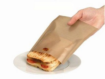 EatronChoi Non Stick Toaster Bags (Set of 6) Reusable and Heat Resistant Easy to Clean,Perfect for Sandwiches Pastries Pizza Slices Chicken Fish Vegetables Panini & Garlic Toast