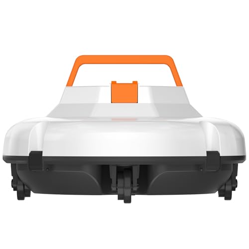 2026 Robotic Pool Cleaner Robot 130 Mins Runtime, 5200mAH Battery, Dual Motors, Auto-Parking, Cordless Pool Vacuum Robot for Above Ground Pool & In-Ground Flat Pools Up to 1100 Sq.Ft