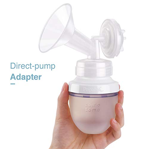 Papablic Direct Pump Bottle Adapter, for Spectra S1 S2, Avent Breast Pumps to Use with Comotomo