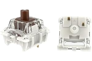 GUYEKS Gateron G Pro 3.0 Pre-Lubed Keyboard Switches,3-Pin 55gf Tactile Brown Switches Pin-Enhanced Switches(36PCS,3-Pin)