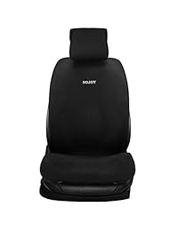 Sojoy, IsoTowel, Funda para Asiento de Auto Protector para asiento de microfribra, con tecnología de secado rápido, antideslizante. Protección para asiento de auto después de hacer Ejercicio y para Todos los Climas, negro, Negro