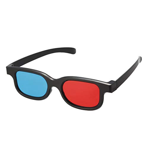 uxcell Red-Blue 3D Glasses 3D Visoin Glass Plastic for Red and Blue Format Movie/Picture Anaglyph Photos