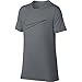 NIKE Boys' Short-Sleeve Training Shirt, Cool Grey, X-Large