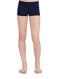 Capezio Pantalones cortos de tiro bajo con corte de varón, para niñas
