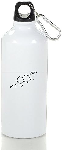 HOC Acromelobinic-acid Molecule Aluminum Portable Hiking Outdoor Sport Water Bottle Leak Proof Cap