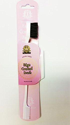 DOUBLE SIDED EDGE CONTROL BRUSH (BRUSH & COMB)-WHITE