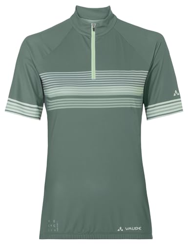 VAUDE Rad Shirt Women's Posta HZ Tricot II - Hochwertiges Radtrikot Damen, atmungsaktiv & schnelltrocknend, Rennrad Trikot Damen mit Rückentaschen