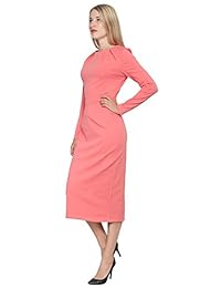 Marycrafts - Vestido de mujer de manga larga para oficina o trabajo