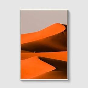 Framed Canvas Home Artwork Decoration Desert Canvas Wall Art for Living Room, Bedroom - 16x24 inches
