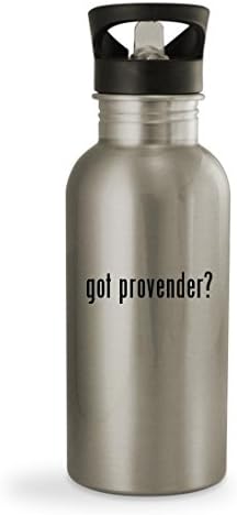got provender? - 20oz Sturdy Stainless Steel Water Bottle, Silver