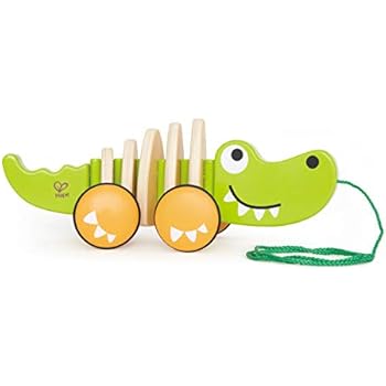 Hape Walk-A-Long Croc Toddler Wooden Pull Along Toy