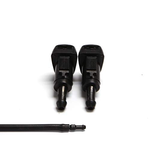 GOHAWKTEQ Windshield Washer Nozzles Kit, for Chrysler, Dodge, Jeep, Ram Washer Jet and Fluid Hose with Connector