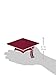Mini Grad Cap Cutouts (maroon) (10/Pkg)