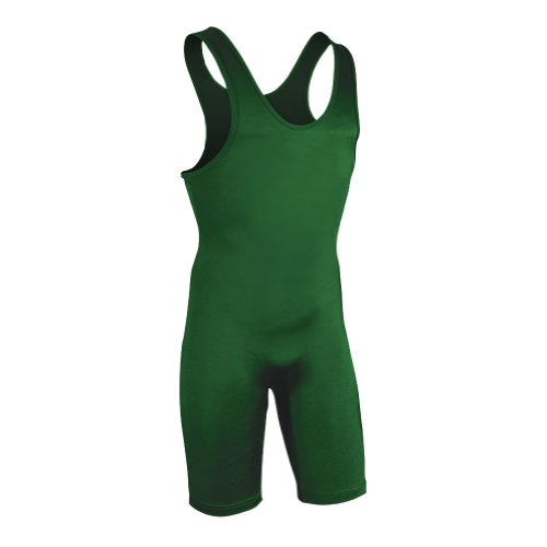 Brute Men's Lycra High Cut Wrestling Singlet Youth Small (8),Hunter,Youth Small (40-55 LBS)