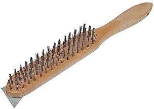 Wire Scratch Brush & Scraper 4 Row
