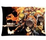 Japanese Anime Series - Attack on Titan Pillow Case Rectangle Pillow Cases 16*24(two Side) (1)