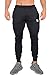 YoungLA Gym Pants for Men | Slim Fit Tapered Sweatpants | Workout Track Joggers | Zipper Pockets Side Mesh 215 Bk M Black