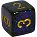 Chessex Dice Polyhedral 7-Die Borealis Set - Royal Purple with Gold Numbers CHX-27467