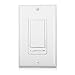 Maxxima LED Slide Dimmer Rocker Switch - 3-Way/Single Pole Compatible, Decorative Electrical Light Switch, 600 Watt Max, LED Compatible for Indoor Home Use, Wall Plate Cover Included - White