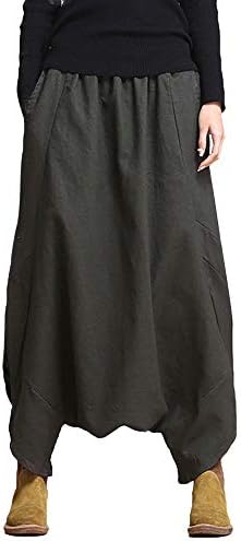 BaZhaHei Fashion Women's Harem Pants Plus Size Skirts Pants Elastic Waist Yoga Pants Festival Baggy Boho Trousers Retro Gypsy Pants
