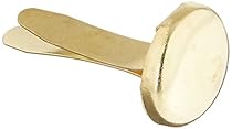 School Smart Brass Plated Fasteners - 1/2 inch - Box of 100