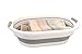 HomeHunch Collapsible Plastic Laundry Basket - Large Folding Pop Up Laundry Basket Space Saving Storage Container (Grey, 1)