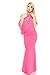 Young Aloud OFF THE ONE SHOULDER KIMONO SLEEVE LONG MAXI CASUAL COCKTAIL PARTY DRESS
