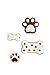 Dog Bone And Dog Paw Cookie Cutter Set of 4 - Stainless Steel Professional Quality For Dog Biscuit Treats And Cookies - Multi Purpose Kitchen Tool - Dishwasher and Oven Safe