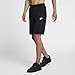 NIKE Sportswear Men's Jersey Club Shorts, Black/White, Large