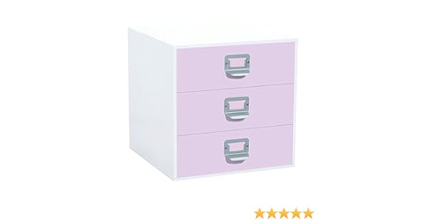 Amazon Com Simply Built 3 Drawer Craft Organizer Cube Lavender