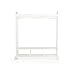 Guidecraft Dress Up Storage - White: Dramatic Play Costume Rack with Mirror and Tray for Toddlers - Kids Armoire, Dresser with Fabric Storage Bins