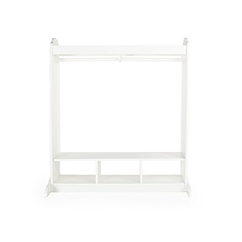 image for Guidecraft Dress Up Storage – White: Dramatic Play Costume Rack with