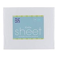 Kic Kee Pants KICKEE Home Solid Woven Bamboo Sheet Set (Queen, White)