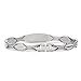 LinnaLove Fashion Shiny medical alert bracelet with Free Engraving Stainless steel Medical id bracelet for Women (Steel-7.5 in)