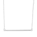 Sterling Silver Bar Pendant Necklace, 16