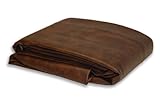 Empire USA Deluxe Dark Brown Fitted Leatherette Pool Table Cover (8Ft)