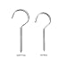 Gydandir Heavy Duty Large Screw Hooks Jumbo Ceiling Hooks Cup Hooks, Length 4 Inches, 12 Pack