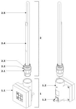 Mert Digitaler Regler KTX 4 Blue Smart Home fr Heizpatrone K Farbe weiss
