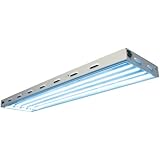 4 ft. - 4 Lamp - F54T5-HO - Fluorescent Grow Light Fixture - Spectralux 6500K Lamps and Wire Hangers Included - Sun Blaze T5-44