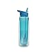 refresh2go 20oz Chill Double Wall Filtered Water Bottle, Capri Blue