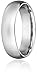 Standard Comfort Fit Platinum Gold Wedding Band, 6mm