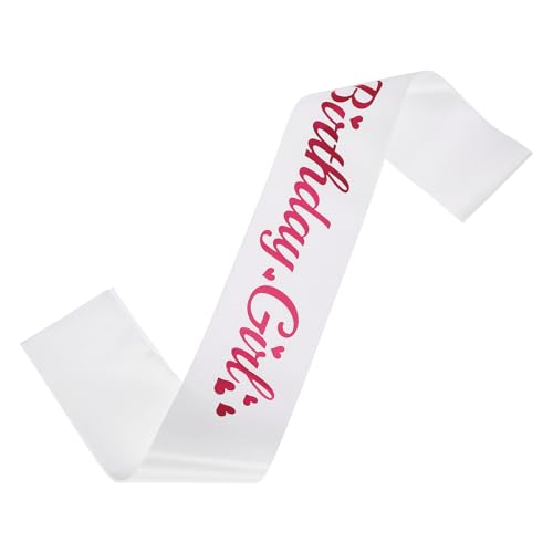 White, Bright Pink Foil Lettering