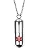 Mealguet Jewelry Stainless Steel Pill Shape Keepsake Container Holder Medical Alert Identification Pendant Necklace with Chain