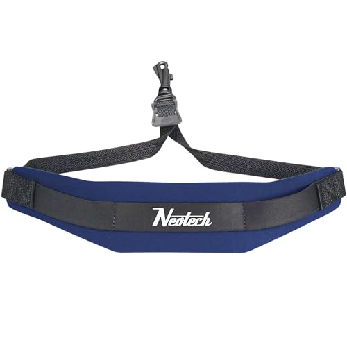Neotech 1903162 Soft Sax Strap Regular with Swivel Hook - Navy, 0.25 in*21.0 in*2.5 in